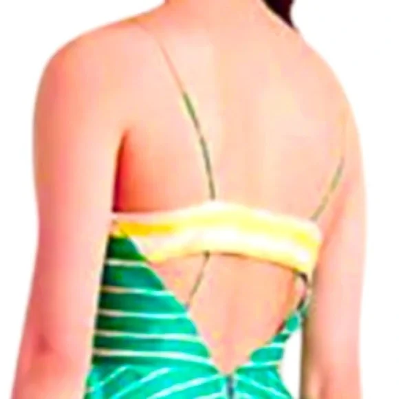 $198 Anthropologie Maxi Dress Petite 12 PL Tracy Reese Cut Outs Tulle Underskirt - Picture 9 of 15